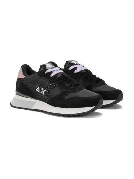 Sneakersy Sun68 skórzane czarne