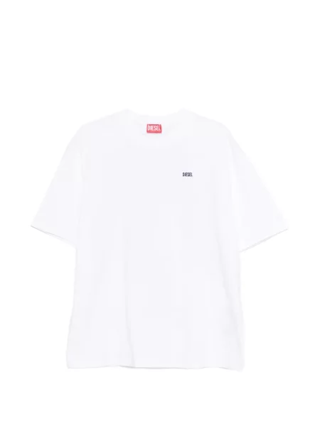 Tricou Diesel cu imagine alb