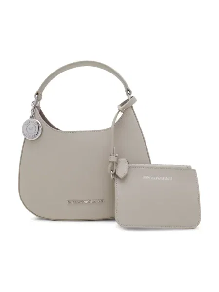 Geanta hobo Emporio Armani gri