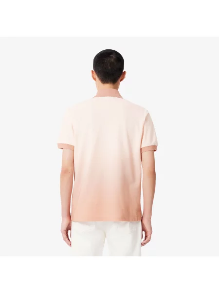 Lacoste Koszulka Polo Classic Fit Ombré Print różowy
