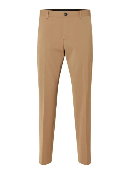 SELECTED HOMME Pantaloni cu dungă LIAM cămilă maro