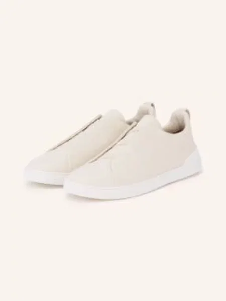 Zegna Nazouvací Tenisky Triple Stitch™ krémová