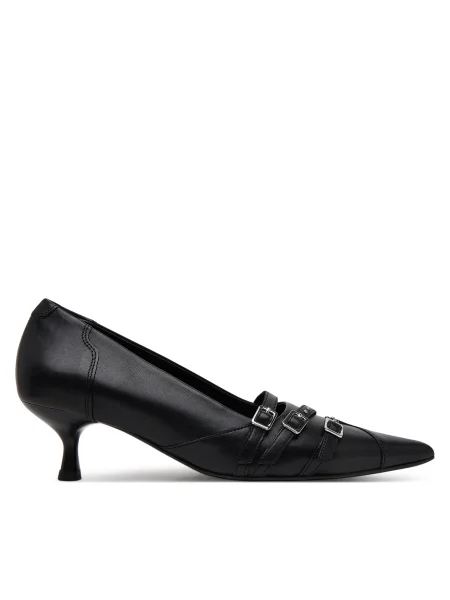 Кожени обувки с тънък Vagabond Shoemakers LYKKE черно