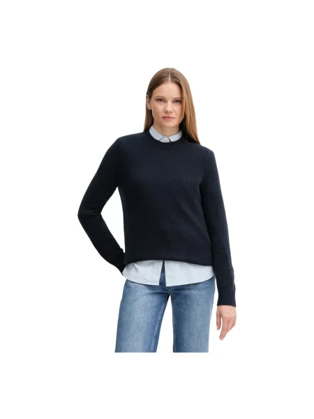 Barbour sweter wełniany granatowy niebieski