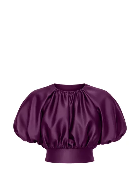 Tafta top Self-portrait violet
