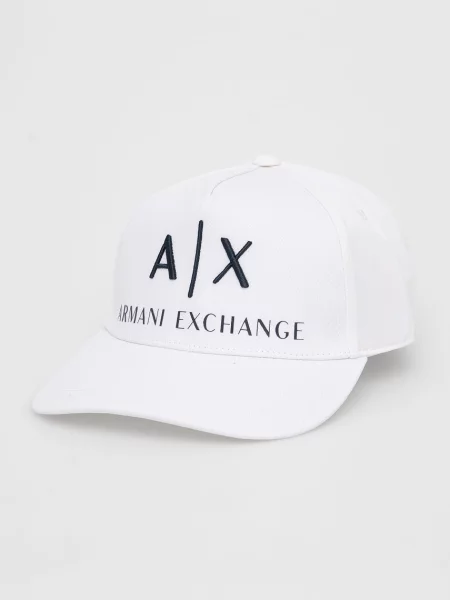 Klobúk Armani Exchange biela