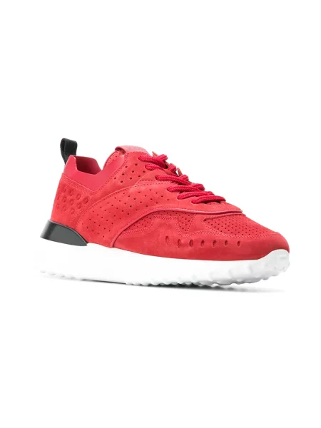 Sneakerși Tod's cu perforații roșu