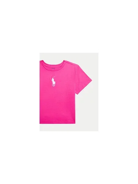 Polo Ralph Lauren Marškinėliai Boxy Fit rožinė