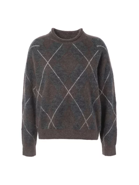 Sweter Jc Sophie wełniany brązowy