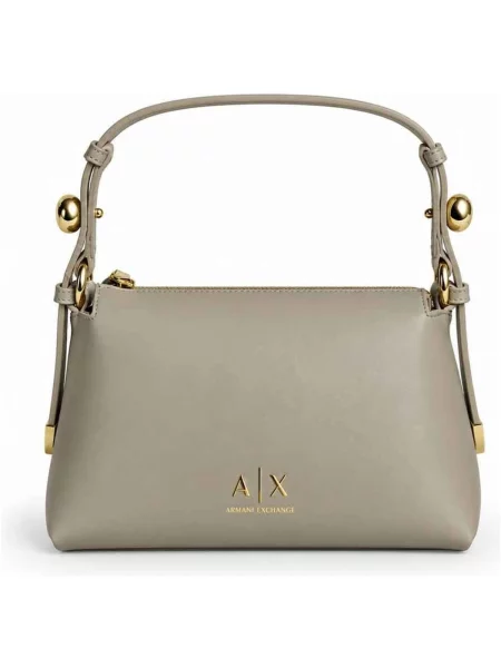 Armani Exchange crossbody kabelka dámska z imitácie kože béžová