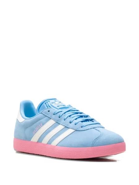 Sneakerși Adidas Gazelle alergare din piele de căprioară cu dungi albastru