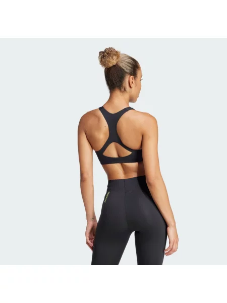Biustonosz Adizero Run Medium Support czarny