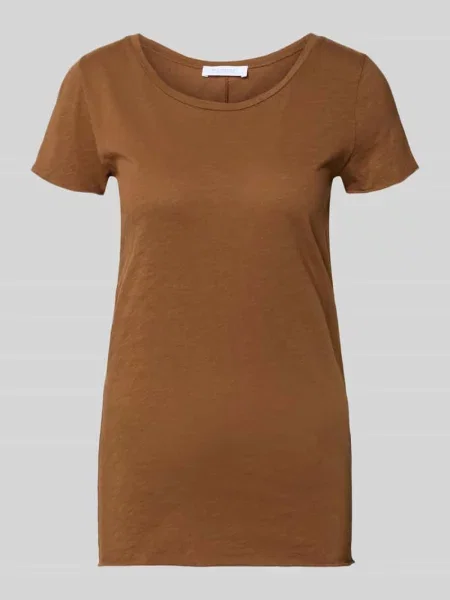 T-shirt z okrągłym dekoltem i zrolowanym brzegiem Rich & Royal