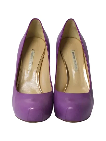 Pantofi cu toc Nicholas Kirkwood cu platformă violet