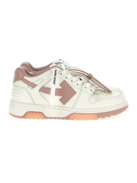 Sneakersy Off-white skórzane biznesowe białe