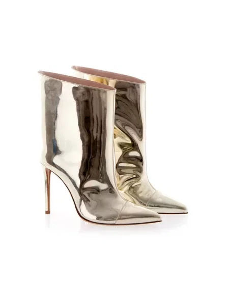 Buty do kostki Alexandre Vauthier skórzane żółte