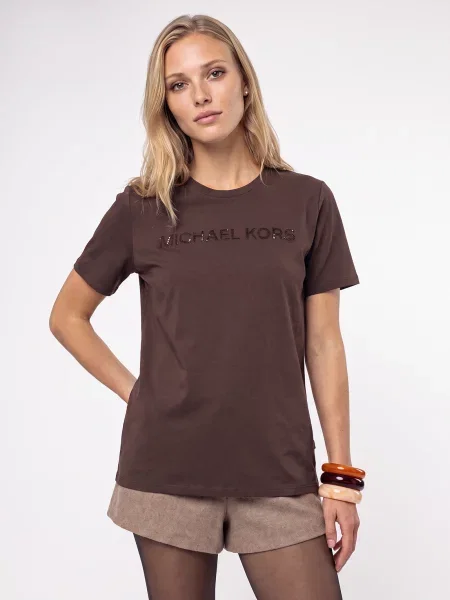 Tricou Michael Michael Kors clasic maro