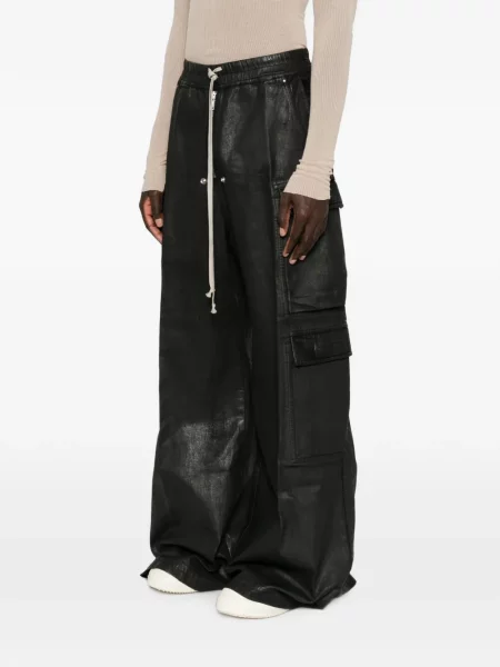 Παντελόνι cargo Rick Owens Drkshdw με κορδόνι μαύρο