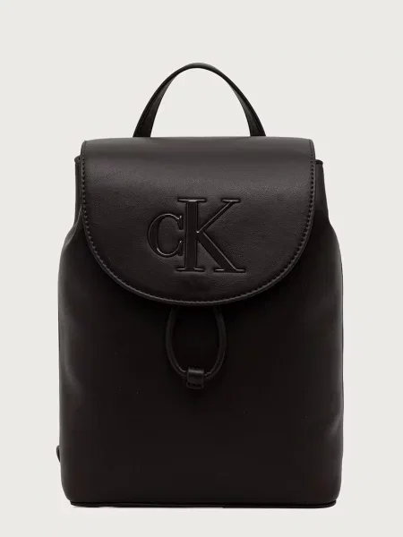 Rucsac Calvin Klein Bold Ck Flap Mini Backpack închis maro