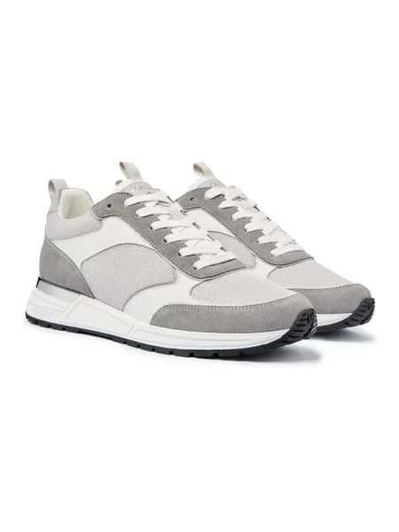 Sneakersy Mallet London zamszowe białe