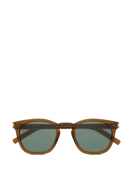 Ochelari de soare rotunzi Saint Laurent Eyewear maro