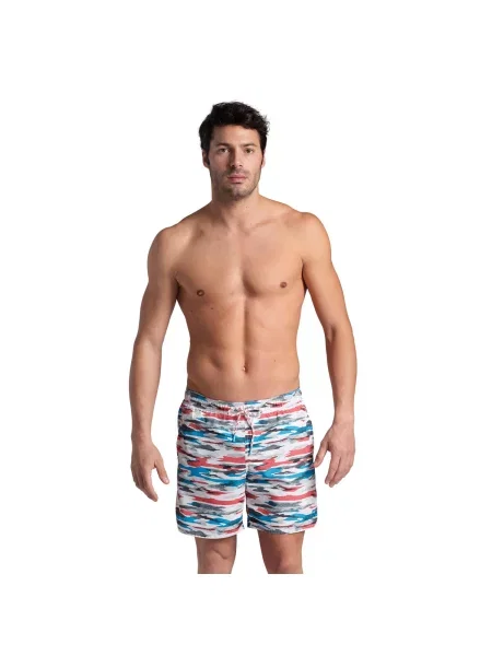 Spodenki plażowe Water Prints Beach Boxer Ao białe