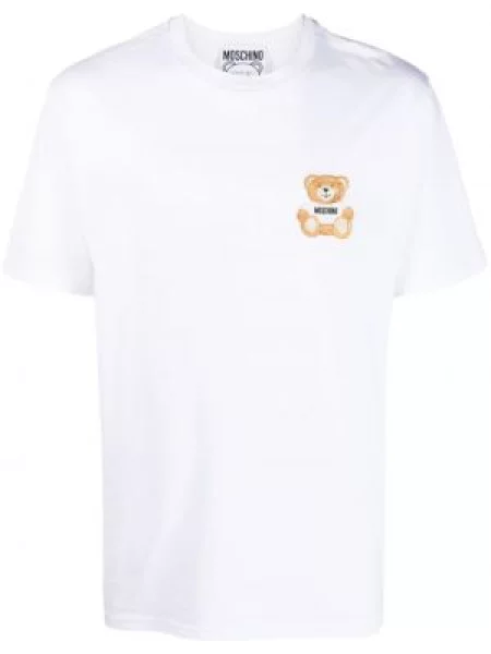 Ursuleț de pluș tricou Moschino alb