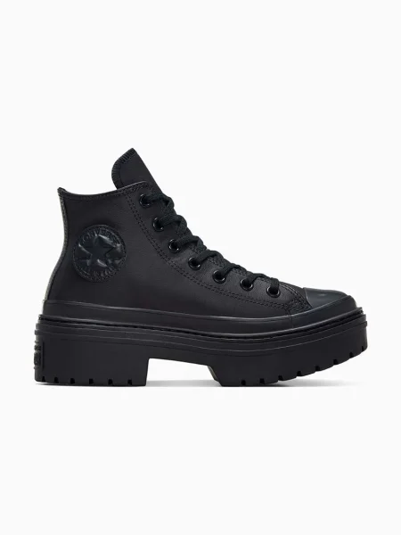Сникърси Converse Chuck Taylor All Star Lugged Heel Leather Platform Black/ Black/ Black EUR 36 черно