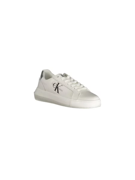 Sneakersy Calvin Klein Jeans z nadrukiem białe