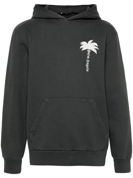 Hanorac cu glugă Palm Angels cu imagine negru