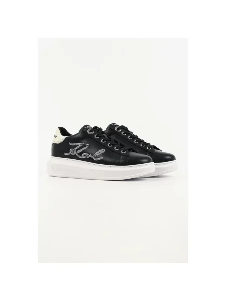 Sneakersy Karl Lagerfeld skórzane czarne