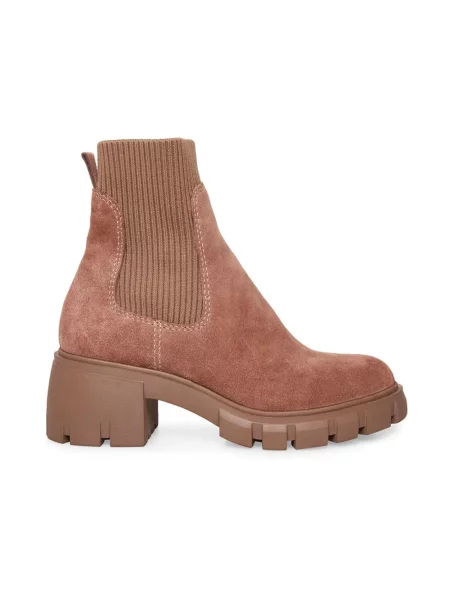 Botki Steve Madden zamszowe brązowe
