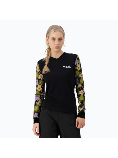 Блуза Mons Royale с дълъг ръкав черно