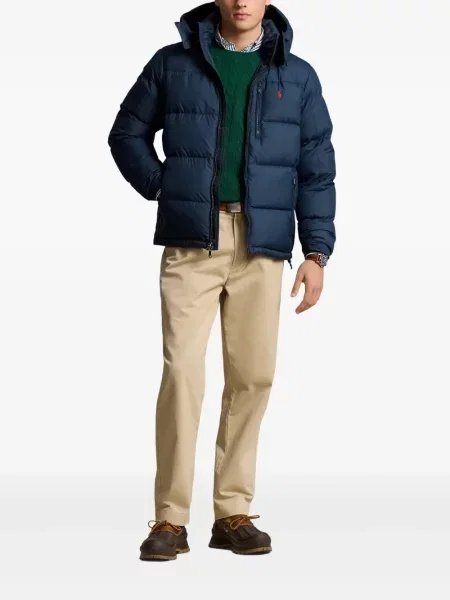 Vlněná zateplená džínová bunda Polo Ralph Lauren s oděrkami modrá
