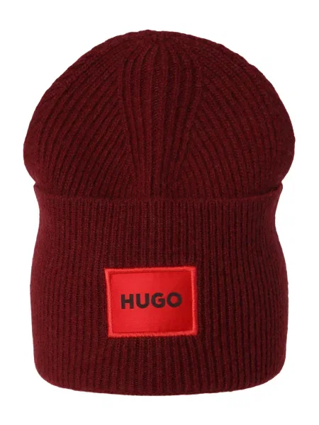 HUGO Volnena kapa Xaff 6 rdeča