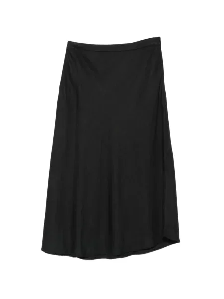 Fustă midi Gant în linie A negru
