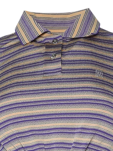 Ριγέ polo Rabanne μωβ