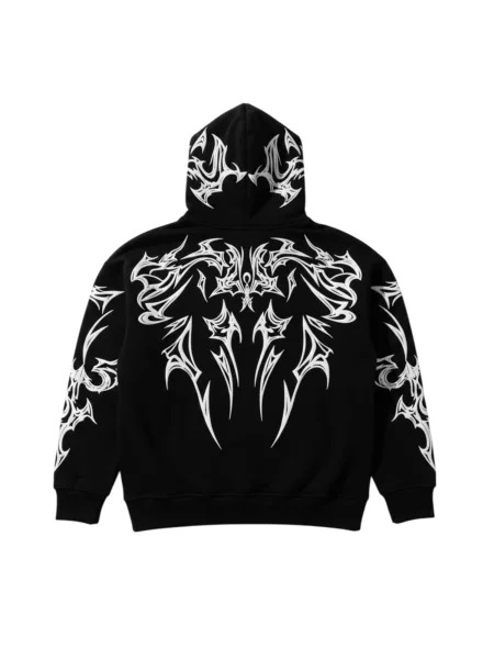 Kleidermafia Mikina Oversize Mafia Tribal Hoodie Black' čierna