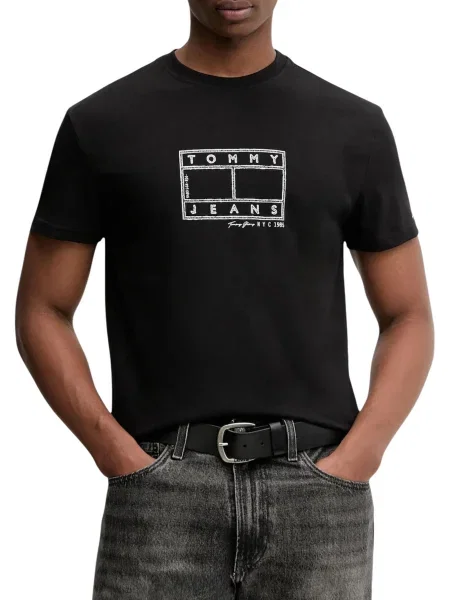 Tricou Tommy Jeans negru