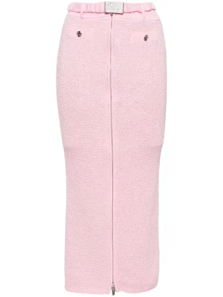 Fustă tip creion Alessandra Rich până la genunchi roz