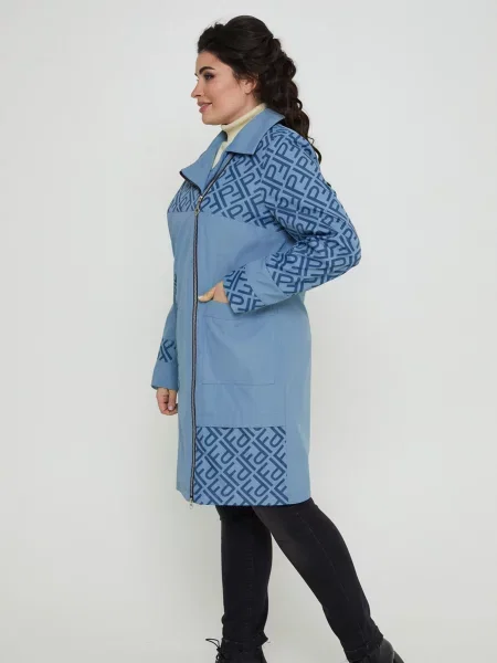 Плащ All Posa текстиль синій