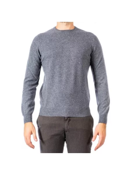 Sweter La Fileria z kaszmiru szary