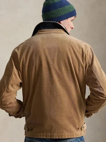 Kurtka Polo Ralph Lauren sztruksowa beżowa