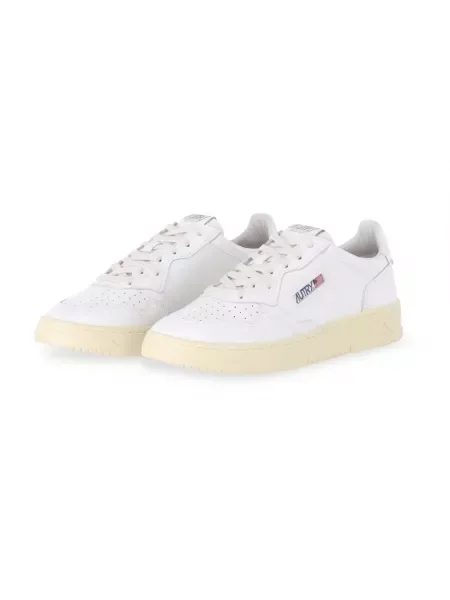 Sneakers Autry Medalist Low Man Leat/ Leat Wht/ Wht EUR 41 białe
