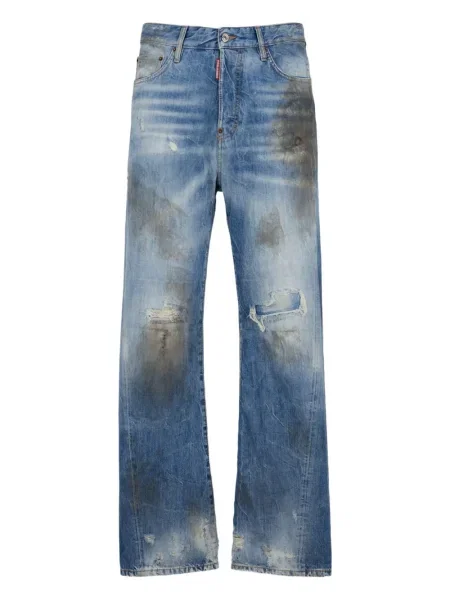 Blugi Dsquared2 zdrențuiți albastru