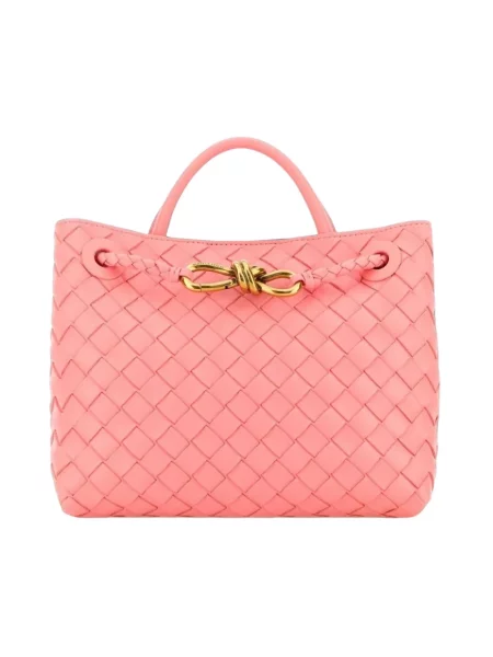 Torebka Bottega Veneta skórzana różowa