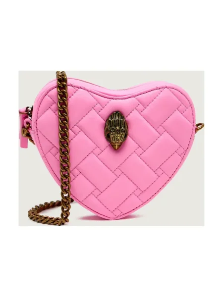 Kurt Geiger De piele geantă poștaș KENSINGTON HEART roz