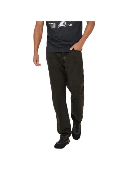 Blugi drepți Only & Sons maro