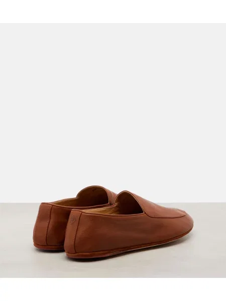 Pantofi loafer Loro Piana din piele maro