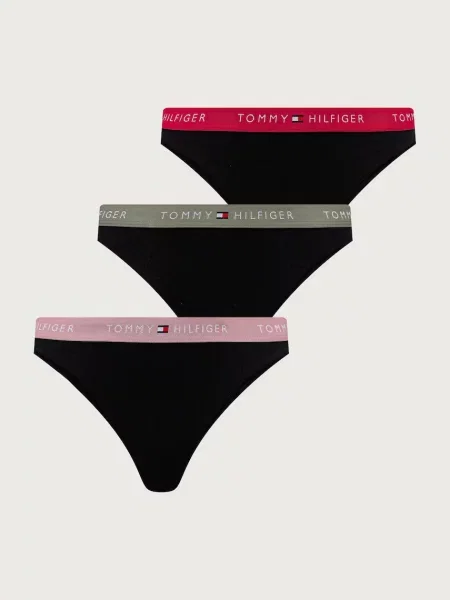 Tommy Hilfiger nohavičky dámske s elastanom čierna